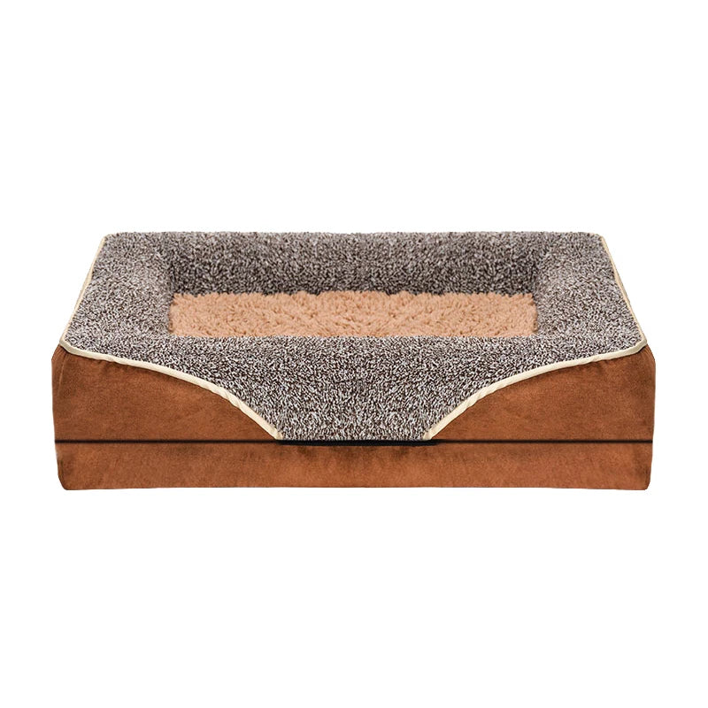 Oversized Pet Sofa Bed Removable Washable Soft Raised Edge Dog Cat Bed