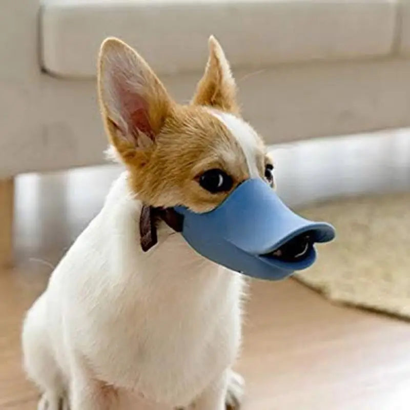 Dog Muzzle Silicone Duck Mask Anti Bite Stop Barking for Small Medium Large