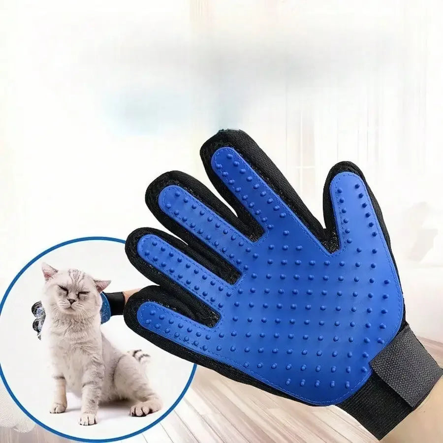 Pet Grooming Glove for Cats Dogs Gentle Hair Removal Deshedding Bath Mitt