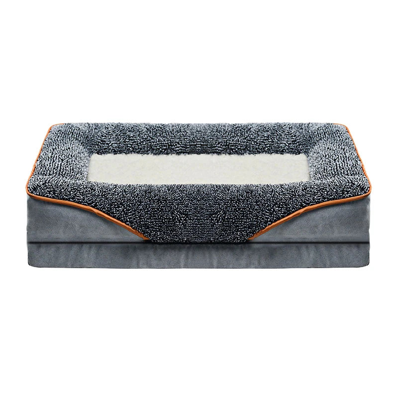 Oversized Pet Sofa Bed Removable Washable Soft Raised Edge Dog Cat Bed