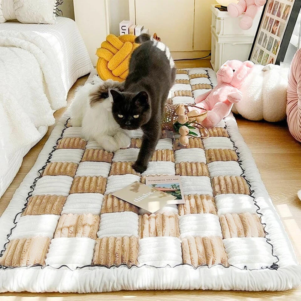 Dog Bed Mat Scratch Resistant Washable Anti Slip Blanket Sofa Protector