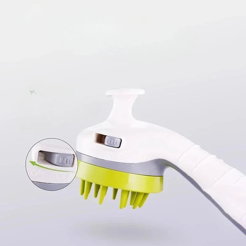 Pet Shower Sprayer Dog Bath Tool with Massage Brush Easy Washing Cleaner