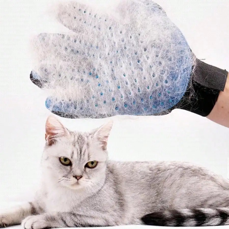 Pet Grooming Glove for Cats Dogs Gentle Hair Removal Deshedding Bath Mitt