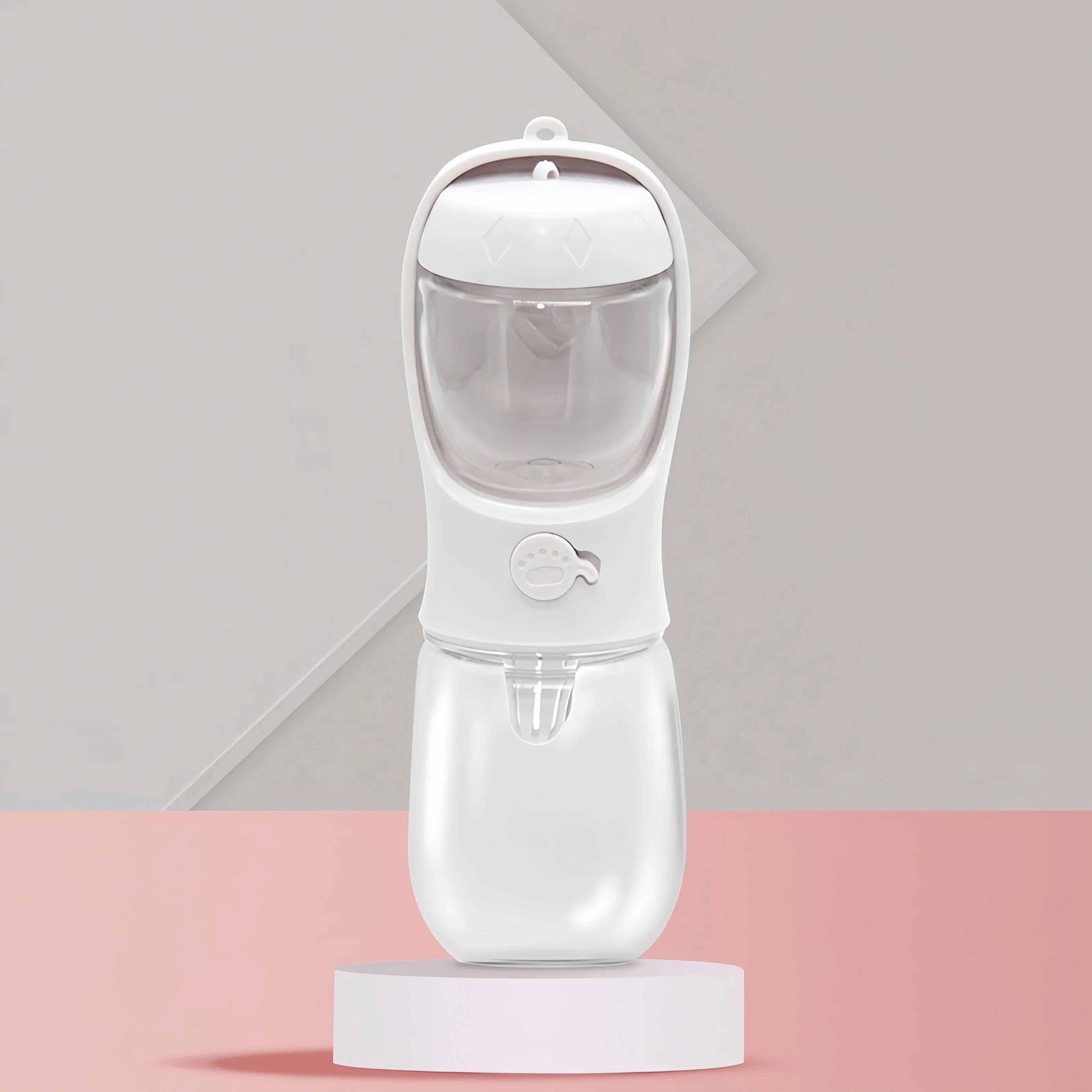 Portable Pet Water Bottle with Food Storage Outdoor Travel Feeder for Dogs Cats