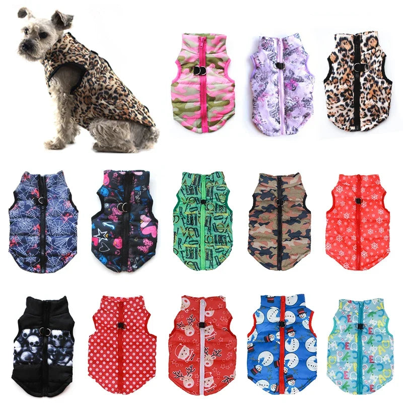 Winter Warm Dog Jacket for Small Dogs Windproof Pet Coat Chihuahua Outfit