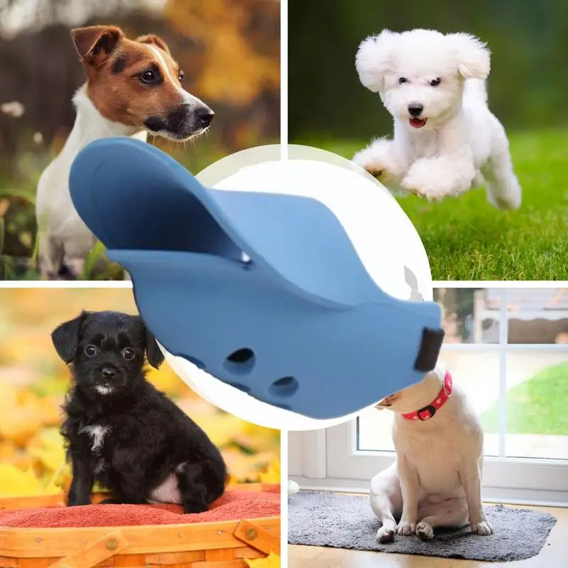 Dog Muzzle Silicone Duck Mask Anti Bite Stop Barking for Small Medium Large