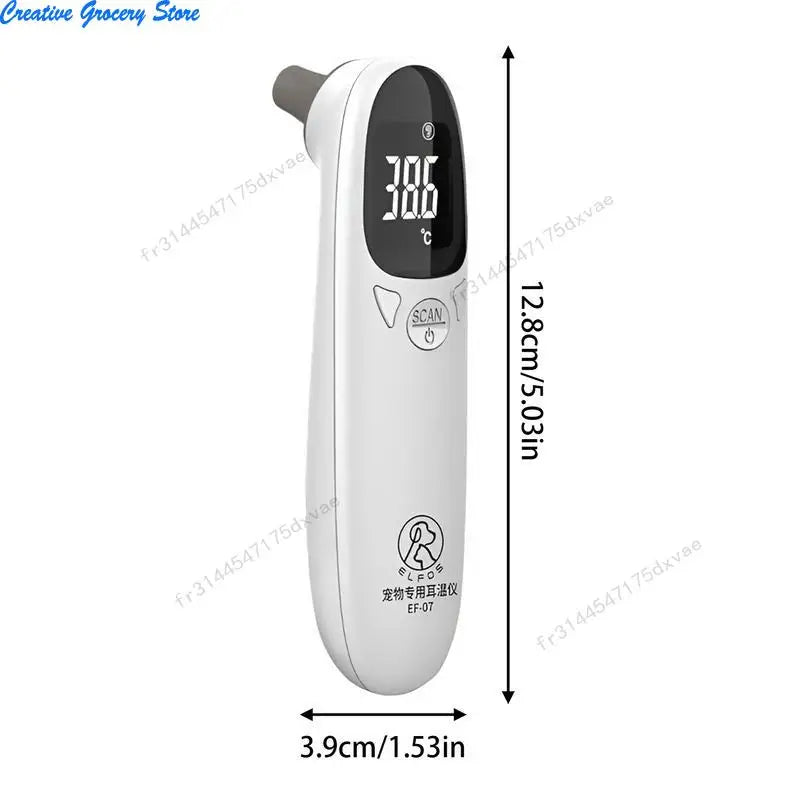 Pet Ear Digital Thermometer Non Contact Accurate Measuring Tool for Home Clinic