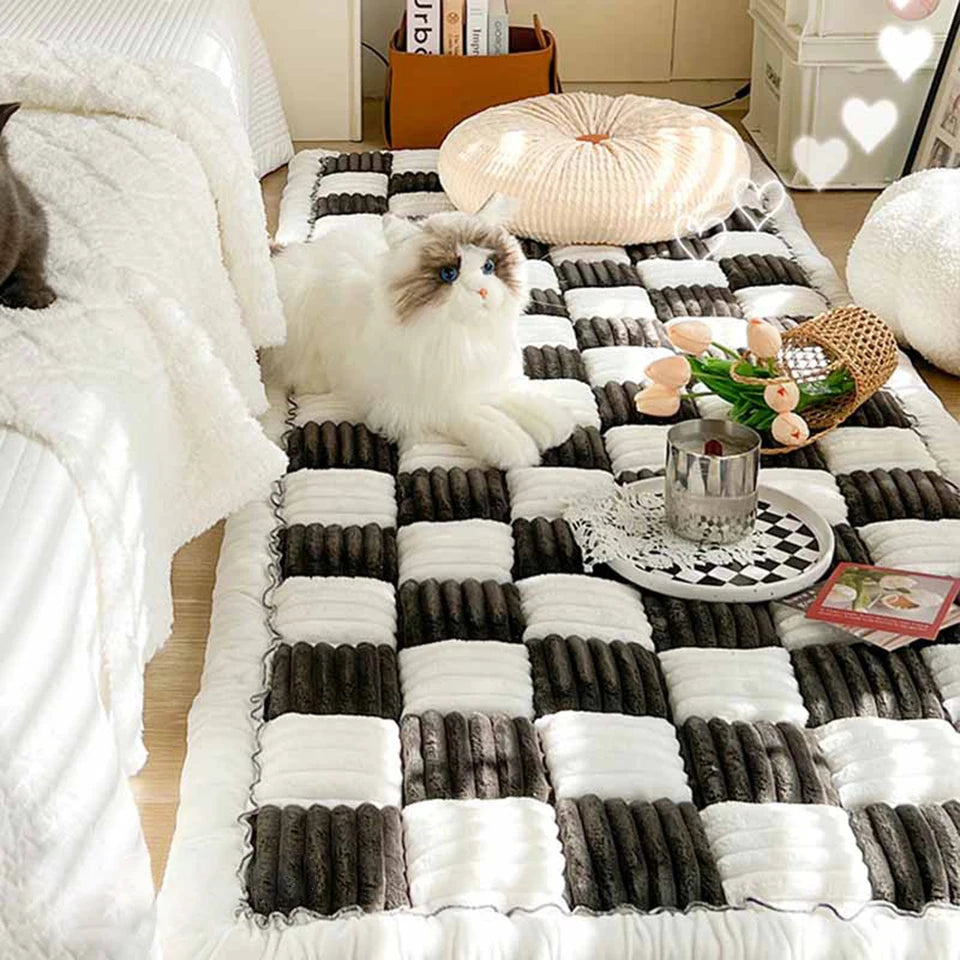 Dog Bed Mat Scratch Resistant Washable Anti Slip Blanket Sofa Protector