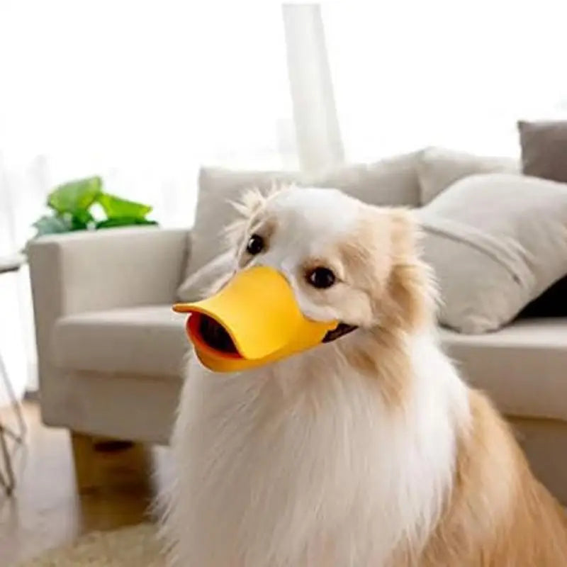 Dog Muzzle Silicone Duck Mask Anti Bite Stop Barking for Small Medium Large