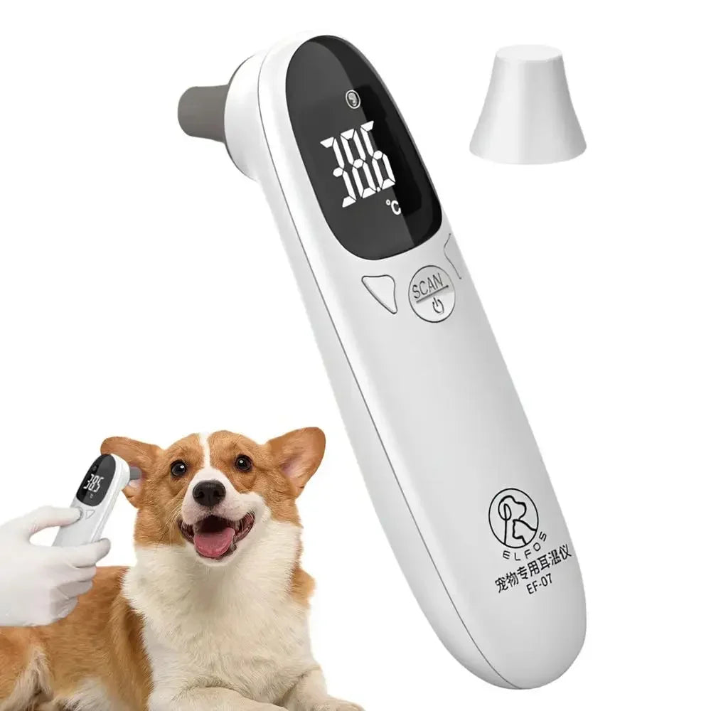 Pet Ear Digital Thermometer Non Contact Accurate Measuring Tool for Home Clinic