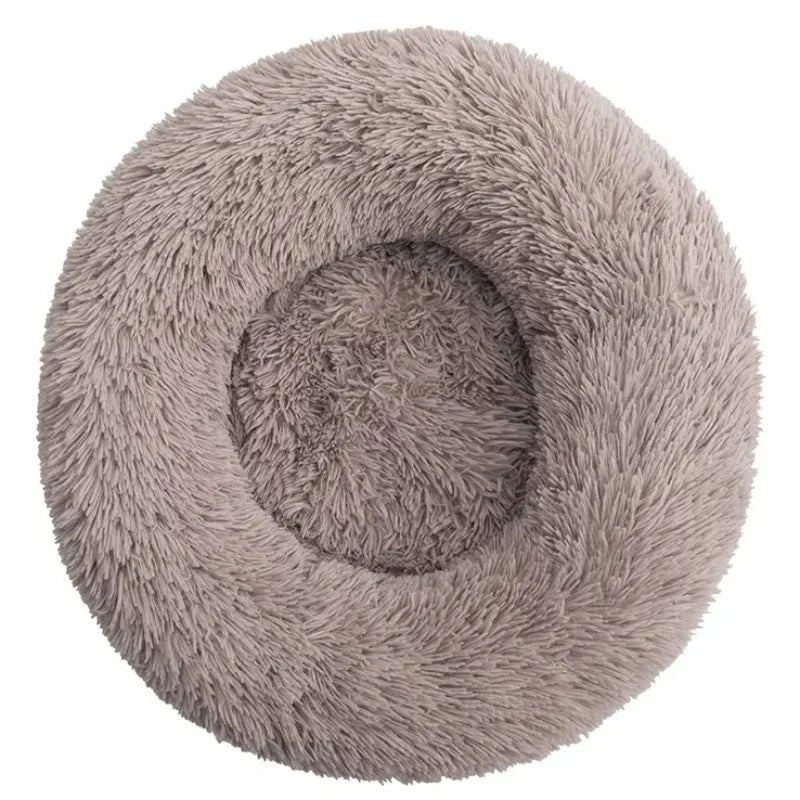 40 to 90cm Round Plush Pet Bed Soft Warm Dog Cat House Winter Sleeping