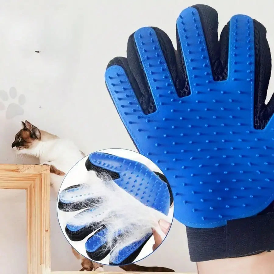 Pet Grooming Glove for Cats Dogs Gentle Hair Removal Deshedding Bath Mitt