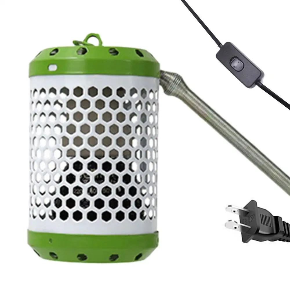 Heat Lamp Protector Cage Anti Scald Mesh Cover for Chickens Birds Parrots