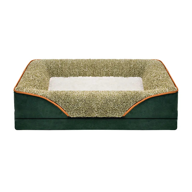 Oversized Pet Sofa Bed Removable Washable Soft Raised Edge Dog Cat Bed