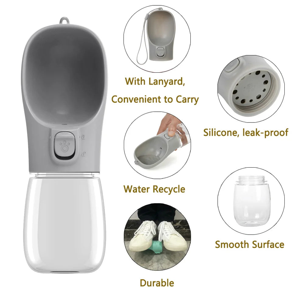Portable Dog Water Bottle Leakproof Travel Cup for Small Large Dogs Hiking