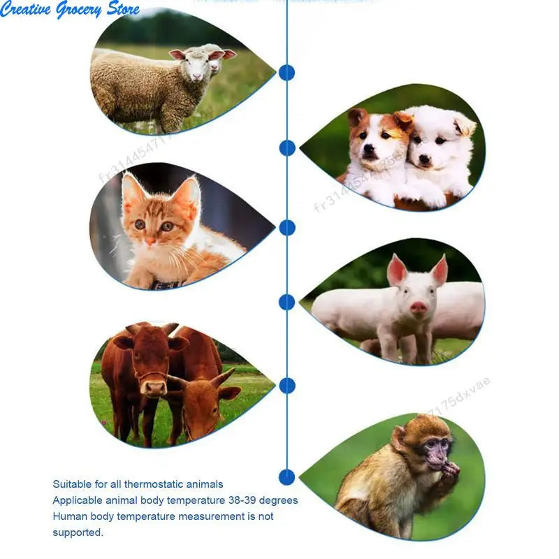 Pet Ear Digital Thermometer Non Contact Accurate Measuring Tool for Home Clinic