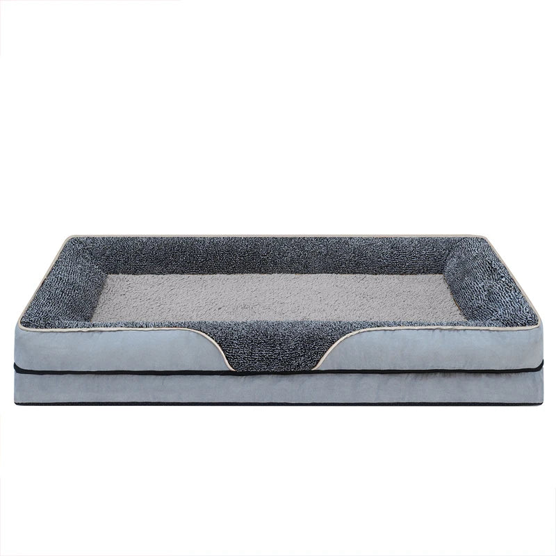 Oversized Pet Sofa Bed Removable Washable Soft Raised Edge Dog Cat Bed