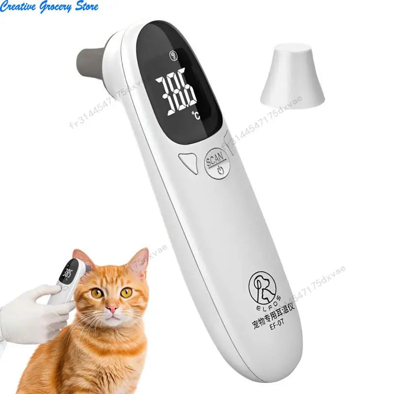 Pet Ear Digital Thermometer Non Contact Accurate Measuring Tool for Home Clinic
