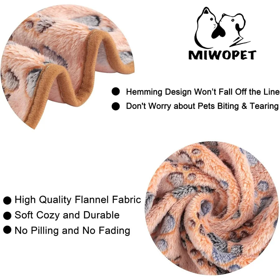 3 Pack Fleece Pet Blanket Soft Warm Flannel Sleep Mat for Cats Dogs 23in