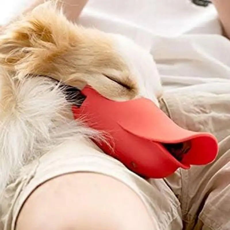 Dog Muzzle Silicone Duck Mask Anti Bite Stop Barking for Small Medium Large